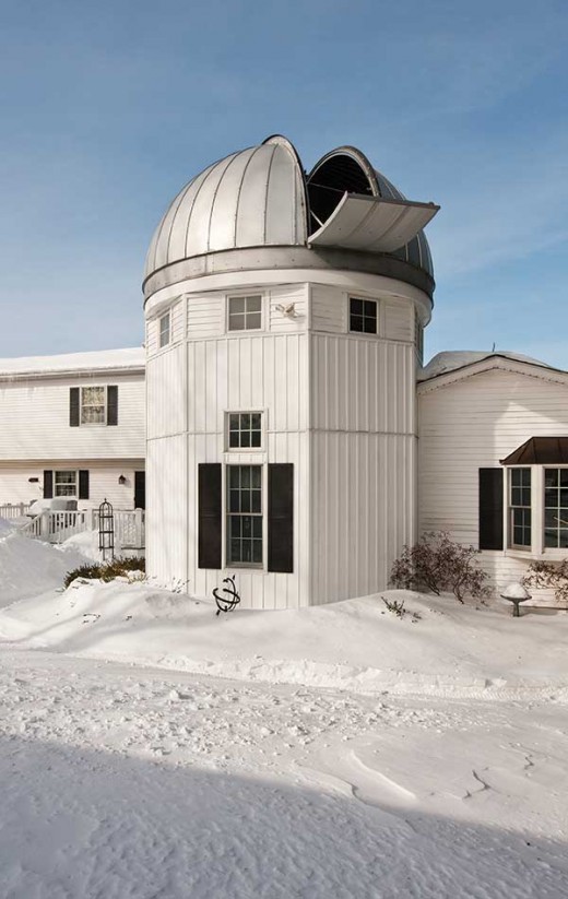 he Antols built an addition onto their home that is topped by an astronomical observatory.