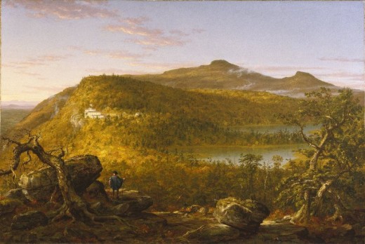 Brooklyn_Museum_-_A_View_of_the_Two_Lakes_and_Mountain_House,_Catskill_Mountains,_Morning_-_Thomas_Cole_-_overall