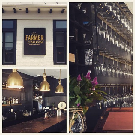 Wm Farmer & Sons offers casual dining and lodging in a newly renovated 1830s historic building