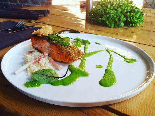 Salmon and Ramps 