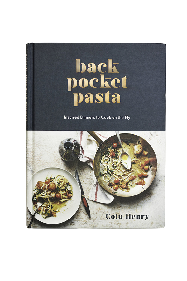 Colu Henry back pocket pasta cookbook