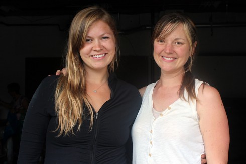 Sam Wildfong of Obercreek Farm and her sister-in-law Rebecca