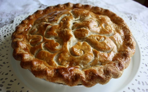 Photo of apple pie from Bread Fellows in Andes via Watershed Post