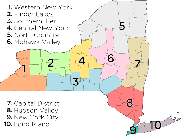 map of upstate