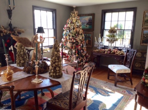 Our 1939 Colonial is "decked" as we celebrate the Holidays with friends, old and new.
