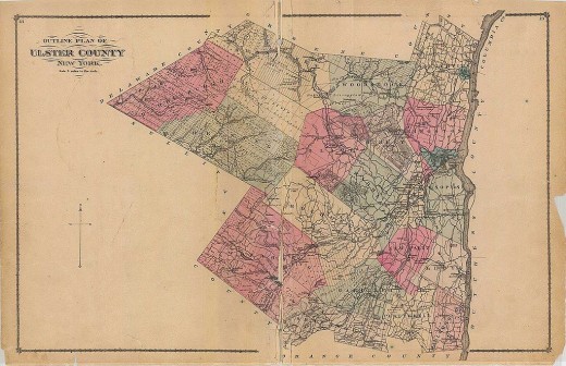 ulster county old map