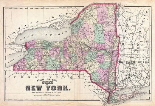 1873 beers map of nys via wiki