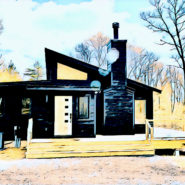 Rendering sketch of one of Catskill Farms ranches to be built in Saugerties