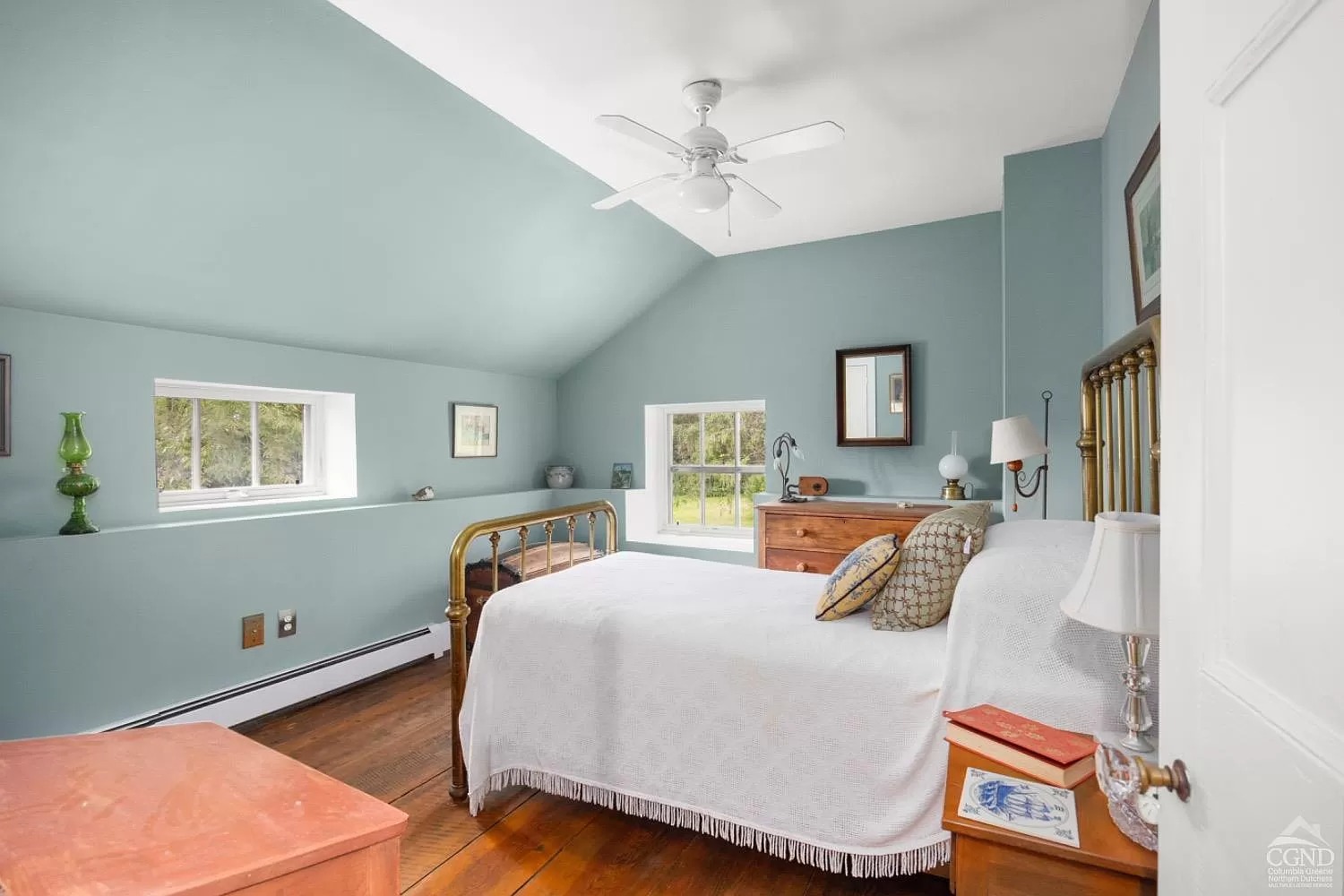 Another secondary bedroom in powder blue